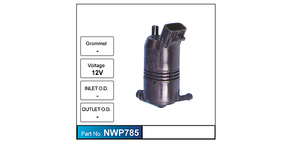 Washer Pump NWP785 - Nice Products | Universal Auto Spares