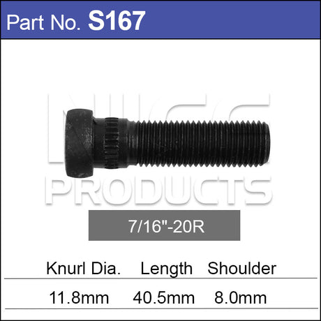 Wheel Stud S167 - Nice Products | Universal Auto Spares