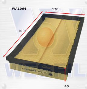 Air Filter A1431 Fits Kia WA1064 - Wesfil