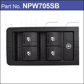 Power Window Switch NPW705SB - Nice Products | Universal Auto Spares