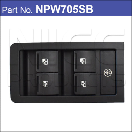 Power Window Switch NPW705SB - Nice Products | Universal Auto Spares