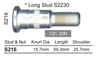 Wheel Stud (223) S216 - Nice Products | Universal Auto Spares