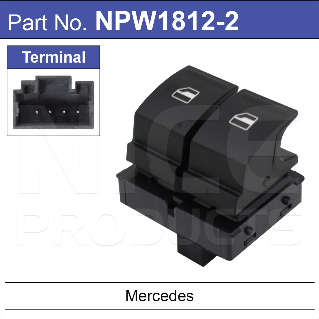 Power Window SWITCH NPW1812-2 - Nice Products | Universal Auto Spares