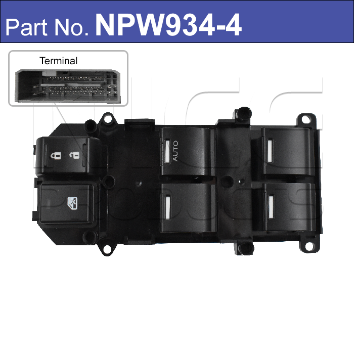 Honda Power Window Switch NPW934-4 - Nice Products | Universal Auto Spares