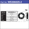 Wheel Spacers + Studs PAIR WS30602S-2 - Nice Products | Universal Auto Spares