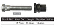 Wheel Stud and Nut NS6120E - Nice Products | Universal Auto Spares