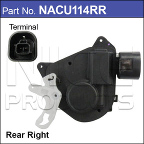 Door Lock Actuator NACU114RR - Nice Products | Universal Auto Spares
