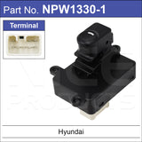 Front Left Single Button NPW1330-1 - Nice Products | Universal Auto Spares