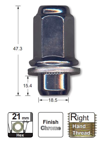 Wheel Nut pk100 NN373C-100 - Nice Products | Universal Auto Spares