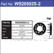 Wheel Spacers + Studs PAIR WS20502S-2 - Nice Products | Universal Auto Spares
