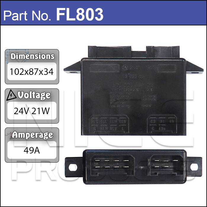 Volvo Flasher Relay 24v FL803 - Nice Products | Universal Auto Spares