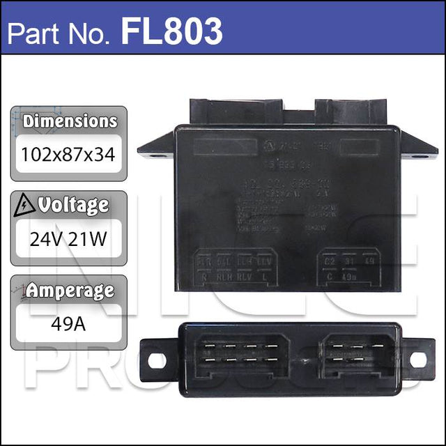 Volvo Flasher Relay 24v FL803 - Nice Products | Universal Auto Spares