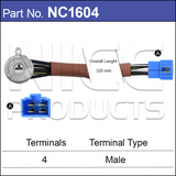Ignition Switch Subaru NC1604 - Nice Products | Universal Auto Spares