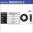 Wheel Spacers + Studs PAIR WS25511S-2 - Nice Products | Universal Auto Spares