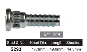 Wheel Stud S293 - Nice Products | Universal Auto Spares