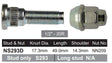 Wheel Stud & Nut NS293D - Nice Products | Universal Auto Spares