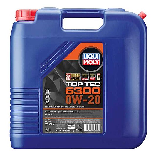 Top Tec 6300 0W-20 Synthetic Technology - LIQUI MOLY | Universal Auto Spares