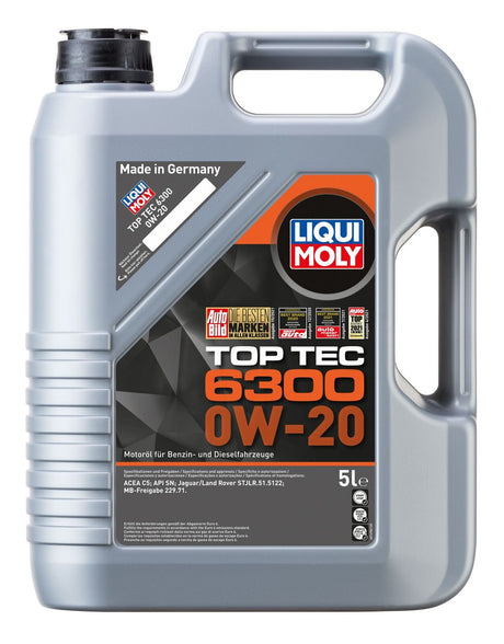 Top Tec 6300 0W-20 5L - LIQUI MOLY | Universal Auto Spares