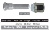 Wheel Stud & Nut NS605B - Nice Products | Universal Auto Spares