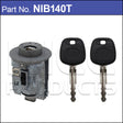 Ignition Barrel ( with Transponder Chip) NIB140T - Nice Products | Universal Auto Spares