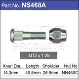 Wheel Stud & Nut NS468A - Nice Products | Universal Auto Spares