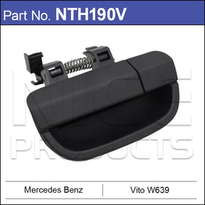 Tailgate Handle Witout KEY HOLE NTH190V - Nice Products | Universal Auto Spares