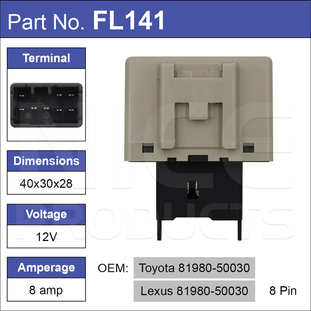 Flasher Unit FL141 - Nice Products | Universal Auto Spares