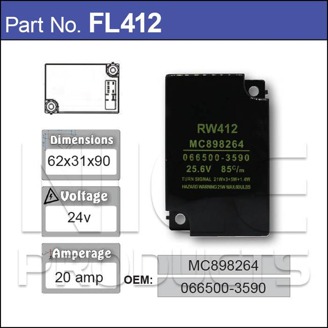 Flasher Unit FL412 - Nice Products | Universal Auto Spares