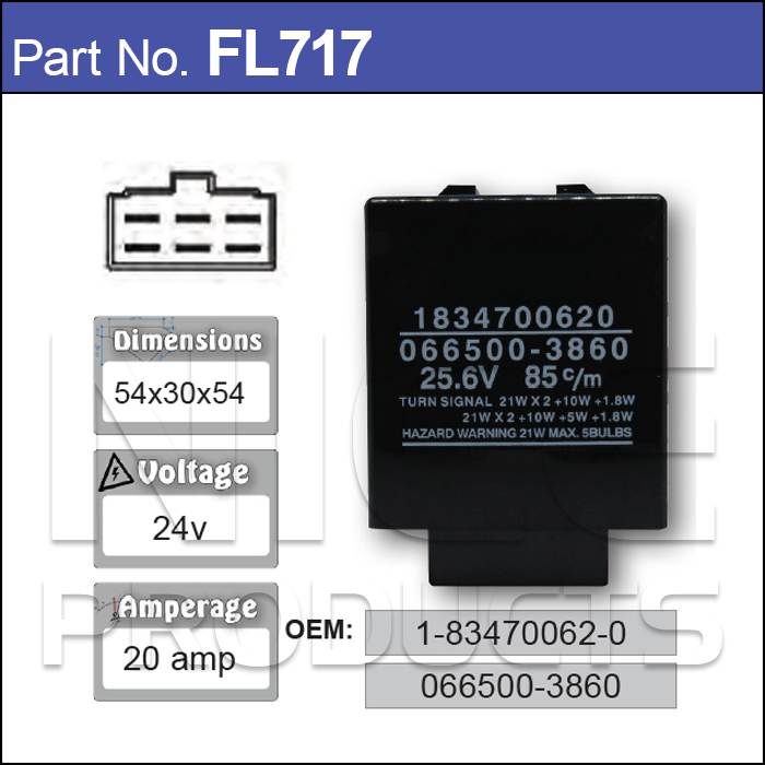 Flasher Unit FL717 - Nice Products | Universal Auto Spares