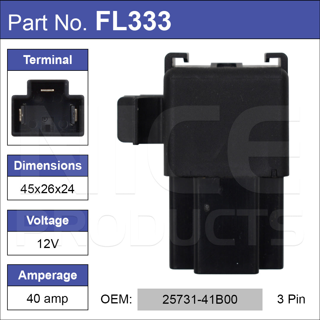 FLASHER RELAY FL333 - Nice Products | Universal Auto Spares