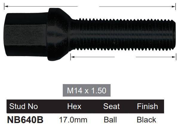 One Piece Stud NB640B - Nice Products | Universal Auto Spares