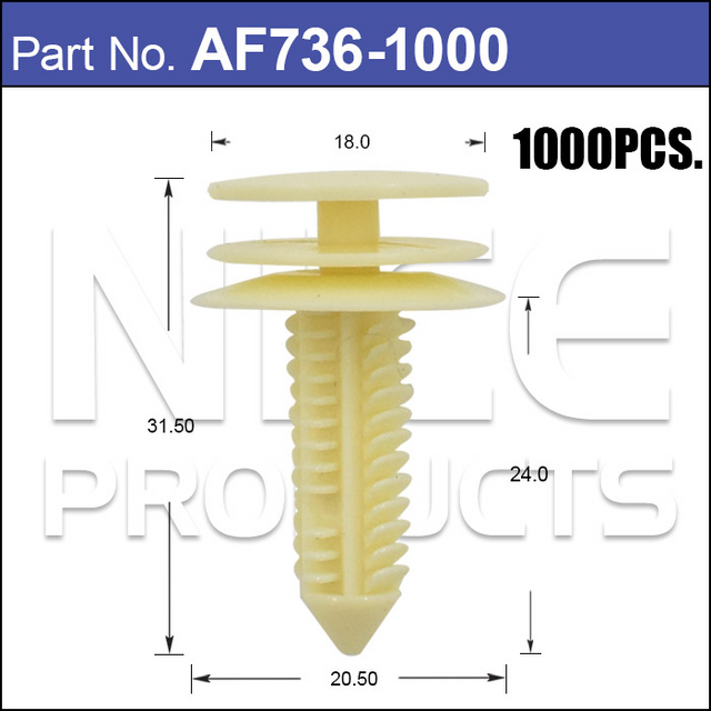 Fasteners Bag 1000 AF736-1000 - Nice Products | Universal Auto Spares