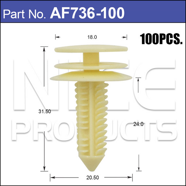Fasteners Bag 100 AF736-100 - Nice Products | Universal Auto Spares