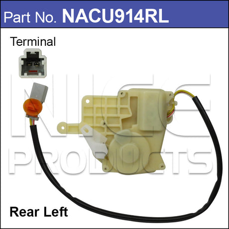 Door Lock Actuator NACU914RL - Nice Products | Universal Auto Spares