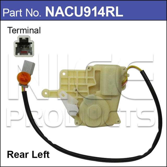 Door Lock Actuator NACU914RL - Nice Products | Universal Auto Spares