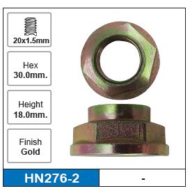 Hub Nuts Pair HN276-2 - Nice Products | Universal Auto Spares