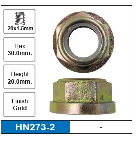 Hub Nuts Pair HN273-2 - Nice Products | Universal Auto Spares