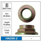Hub Nuts Pair HN268-2 - Nice Products | Universal Auto Spares