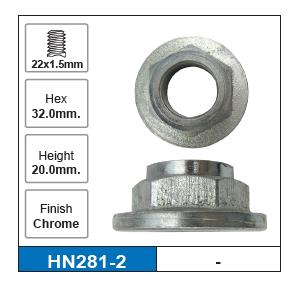 Hub Nuts Pair HN281-2 - Nice Products | Universal Auto Spares