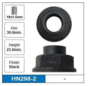 Hub Nuts Pair HN298-2 - Nice Products | Universal Auto Spares