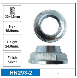 Hub Nuts Pair HN293-2 - Nice Products | Universal Auto Spares