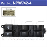 Power Window Switch NPW742-4 - Nice Products | Universal Auto Spares
