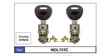 Door Locks pair NDL133C - Nice Products | Universal Auto Spares