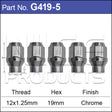 Chrome Nuts G419-5 - Nice Products | Universal Auto Spares