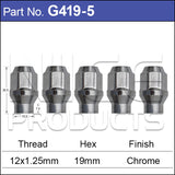 Chrome Nuts G419-5 - Nice Products | Universal Auto Spares