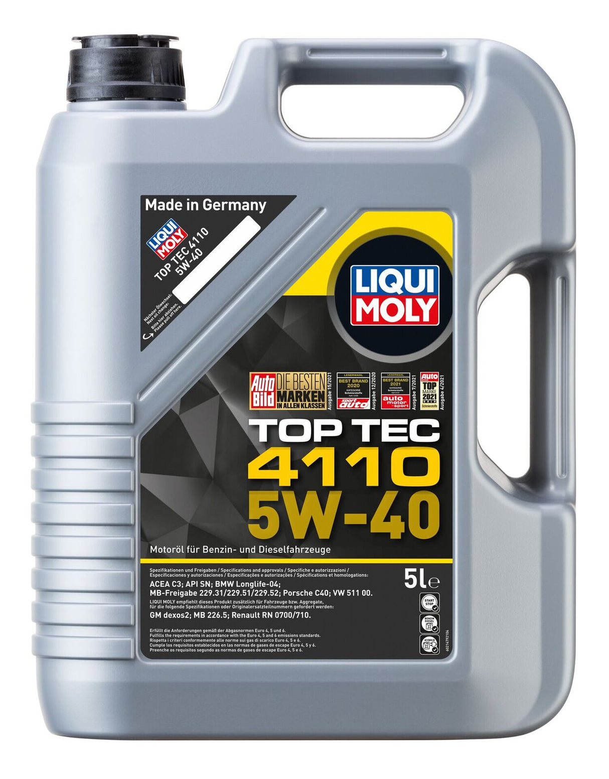 TOP TEC 4110 5W-40 5L - LIQUI MOLY | Universal Auto Spares