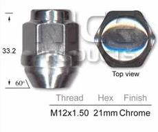 Wheel Nuts pk50 NN368C-50 - Nice Products | Universal Auto Spares