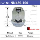 Wheel Nuts pk100 NN439-100 - Nice Products | Universal Auto Spares