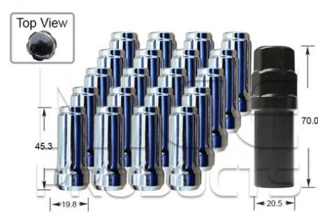BJ Nuts pk20 BJ345-20 - Nice Products | Universal Auto Spares