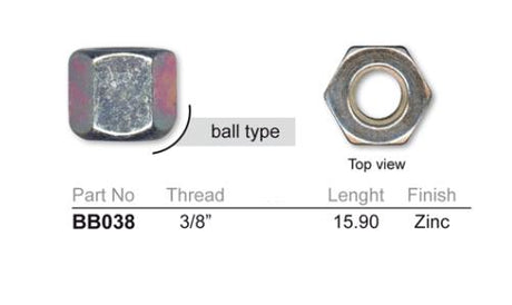 Wheel Nut (NB038) BB038 - Nice Products | Universal Auto Spares